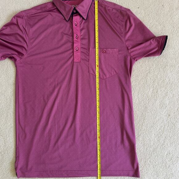 G-MAC by Kartel Pink Polo Performance Golf Casual Shirt Men's SZ S - Picture 5 of 7